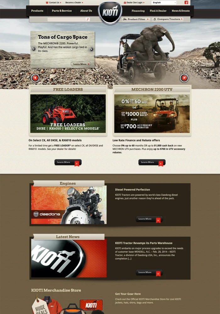 Kioti Tractors - Homepage
