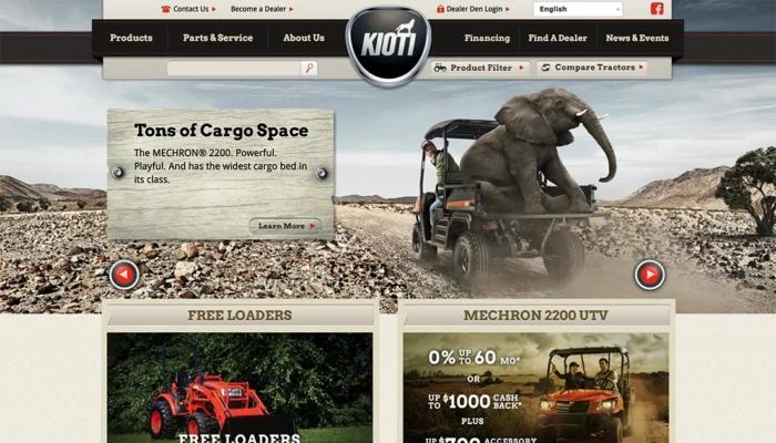 Kioti Tractors - Homepage
