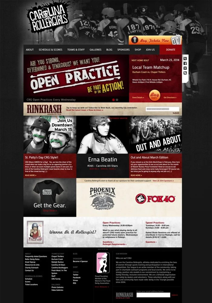Carolina Rollergirls | Homepage
