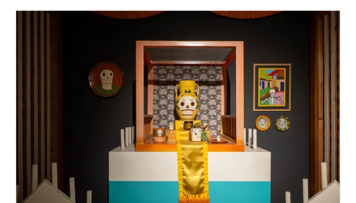 Screenshot of Art Installation with Skulls