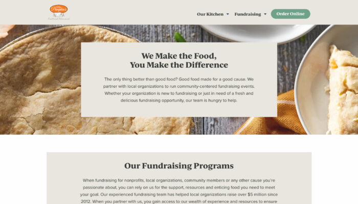 Screenshot of Mrs Pumpkins - Fundraising