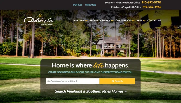 Screenshot of DeSell & Co Real Estate