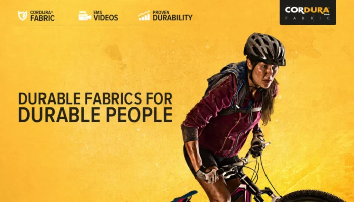 Screenshot of Cordura Fabrics Microsite