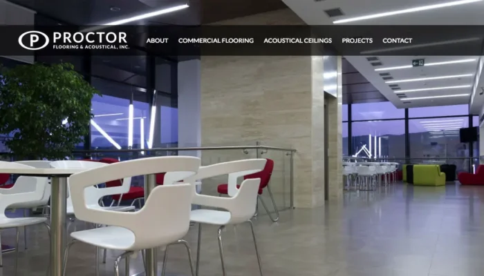 Screenshot of Proctor Flooring